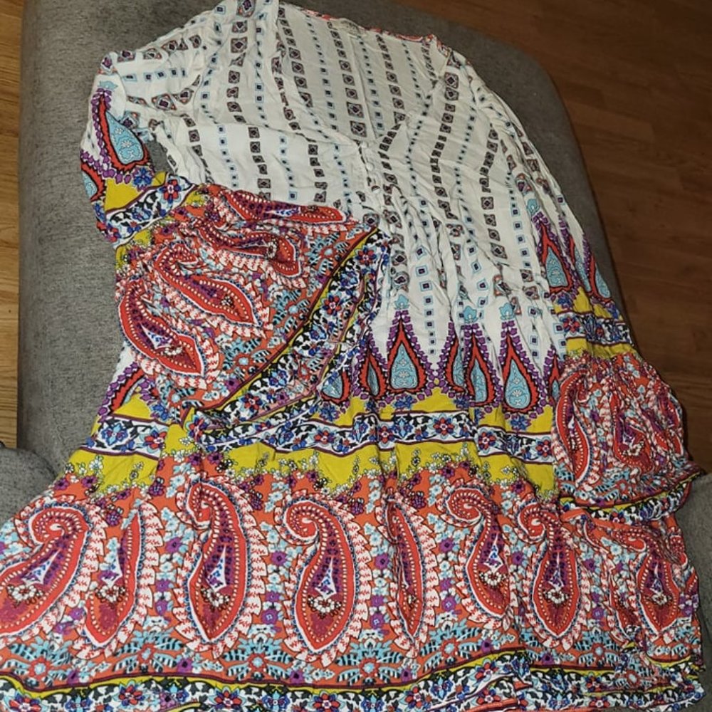 Boho Peasant Dress